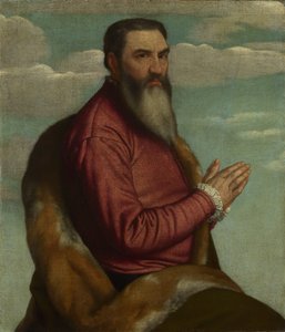 Betender Mann mit langem Bart von Moretto da Brescia