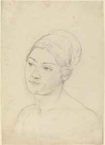 Kopf einer jungen Frau von Moritz Daniel Oppenheim