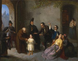 Die Entführung von Edgardo Mortara, 1862 von Moritz Daniel Oppenheim
