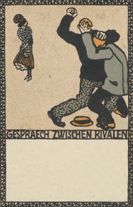 Gespräch zwischen Rivalen, 1907 von Moritz Jung