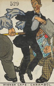 Wiener Café: Carambole, 1911 von Moritz Jung