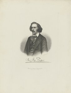 Porträt des Komponisten Henry Hugo Pierson 1815-1873, ca. 1850