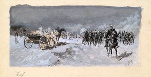 Defilierung auf der Schmelz in Wien von Moritz Ledeli