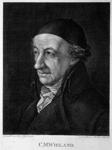 Porträt des Dichters und Schriftstellers Christoph Martin Wieland von Moritz Steinla
