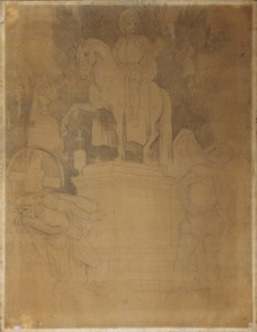 Friedhofsszene aus Wolfgang Amadeus Mozarts Oper "Don Giovanni" von Moritz Ludwig von Schwind
