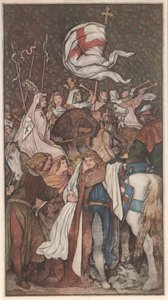 Ludwig der Heilige nimmt Abschied von seiner Gemahlin Elisabeth