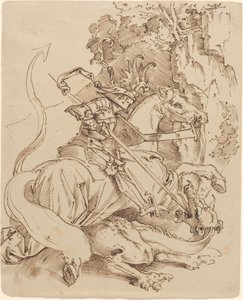 Sankt Georg und der Drache von Moritz Ludwig von Schwind