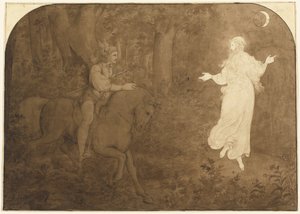 Die Erscheinung im Wald von Moritz Ludwig von Schwind