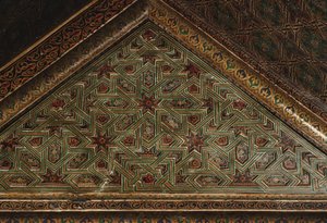 Kasbah von Thamiel Glaoui, Decken-Detail (Keramik)