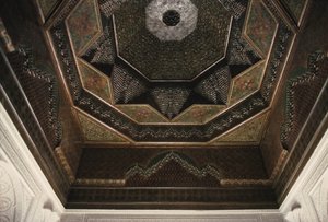 Kasbah von Thamiel Glaoui, Decken-Detail (Keramik)