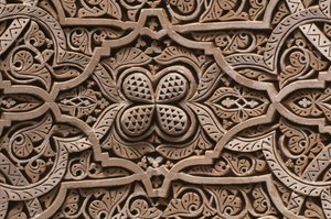Kasbah von Thamiel Glaoui, Stuck, Detail (Keramik)