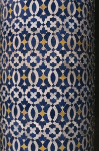 Kasbah von Thamiel Glaoui, Zellij-Fliesenarbeit, Detail (Keramik)