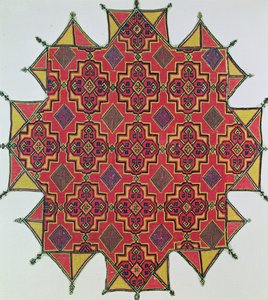 Textil mit geometrischem Muster von Moroccan School
