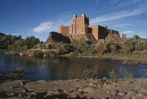 Ansicht eines Ksar, Dra-Tal