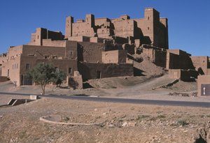 Ansicht eines Ksar, Dra-Tal