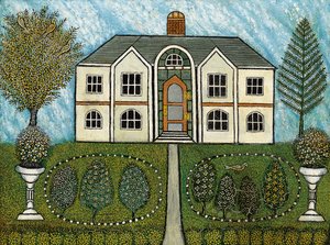Zuhause mit Wasserbrunnen von Morris Hirshfield