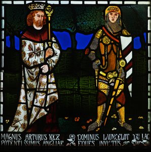 König Artus und Sir Lancelot, 1862 von Morris and Co.