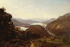 Blick auf Al in Hallingdal 1871