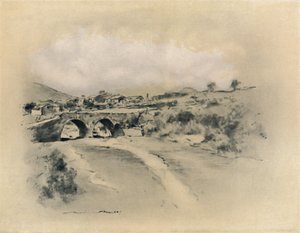 Ein mexikanisches Dorf, 1903 von Mortimer L Menpes