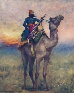 Ein Schwenkkanonenträger aus Rajputana, 1903 von Mortimer L Menpes