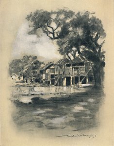 Ein Dorf im Hinterland, 1903 von Mortimer L Menpes