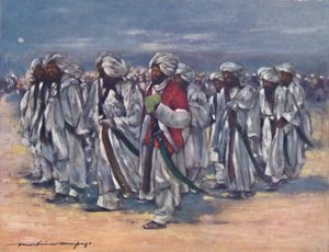 Baluch-Häuptlinge am Durbar-Tag von Mortimer L Menpes