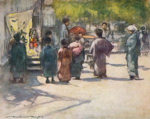 Vor dem Stand, ca. 1887, 1901 von Mortimer L Menpes