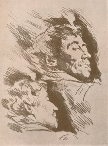 Porträtstudien, ca. 1880, 1904 von Mortimer L Menpes