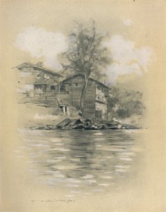 Flusswohnung in Srinagar, 1903