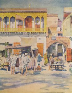 Ein Basar, Delhi, 1905