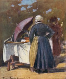 Ein Kuchenstand von Mortimer Ludington Menpes