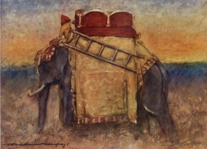 Ein Elefant Zentralindiens von Mortimer Ludington Menpes