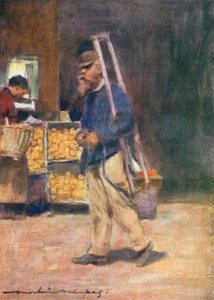 Ein Orangenverkäufer von Mortimer Ludington Menpes