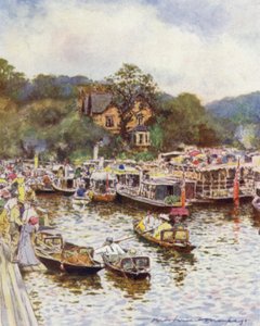 Unterhalb der Boulters-Schleuse von Mortimer Ludington Menpes