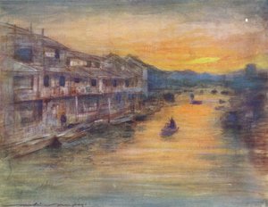 Am Großen Kanal, Osaka, ca. 1887, 1901