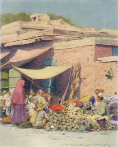 Gemüsemarkt, Delhi, 1905 von Mortimer Ludington Menpes