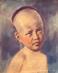Kinder der Welt: Burmesisch, Ein Baby (Farblithografie) von Mortimer Ludington Menpes