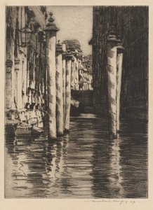 Ein enger Kanal, Venedig