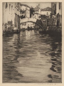 Reflexionen, Venedig (Brücke von Luciano, Canal Grande)