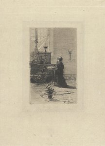 Kniender Chorknabe von Mosè di Giosuè Bianchi