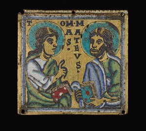 Plakette, die St. Thomas und St. Matthäus darstellt, um 1160
