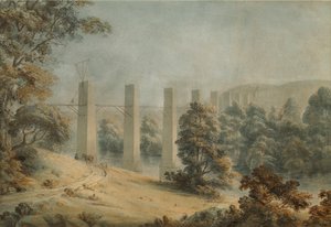 Pant-y-Gessylte-Aquädukt, Pontcysyllte von Moses Griffith