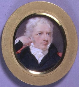 Porträtminiatur von Henry Fuseli, ca.1808 von Moses Haughton