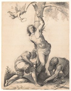 Das Martyrium des Heiligen Sebastian von Moses Ter Borch