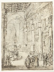 Katafalk von Kaiser Matthias von Österreich von Moses Ter Borch