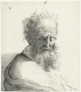 Kopf eines alten Mannes von Moses Ter Borch