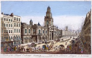 Royal Exchange 2. Außenansicht, London, 1761 von Mothey Lairee