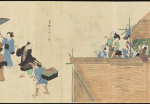 Illustrationen der Uji-Tee-Produktion von Motonari Sait?