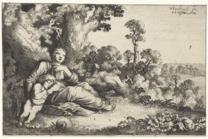 Hagar und Ismael in der Wüste