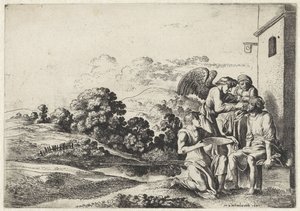 Tobias heilt die Blindheit seines Vaters von Moyses van Wtenbrouck